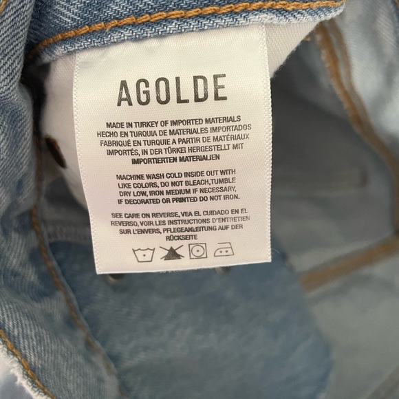 AGOLDE Criss Cross straight leg jeans size 33 - Picture 4 of 7
